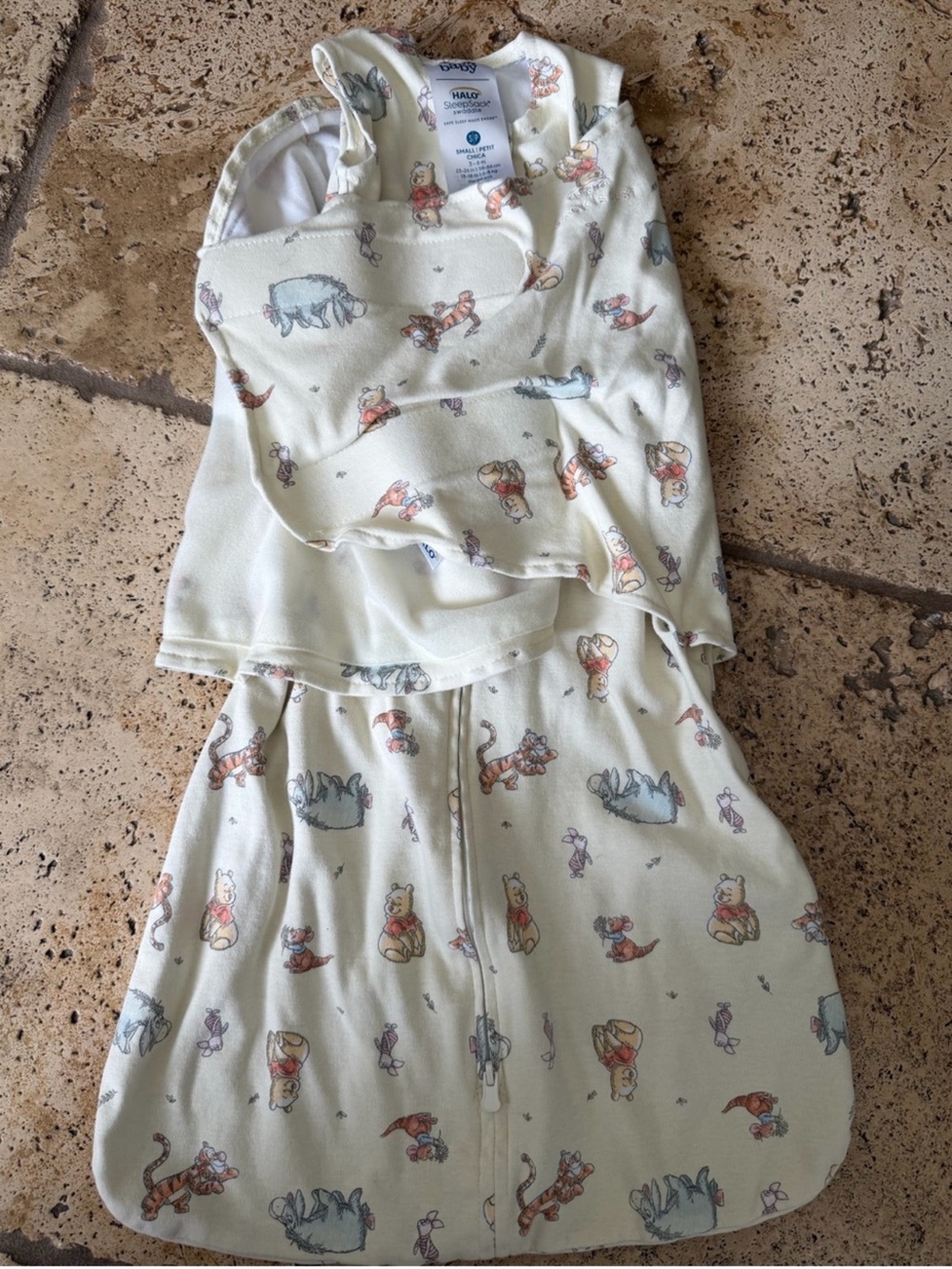 HALO Cream Winnie the Pooh Print Sleep Sack
